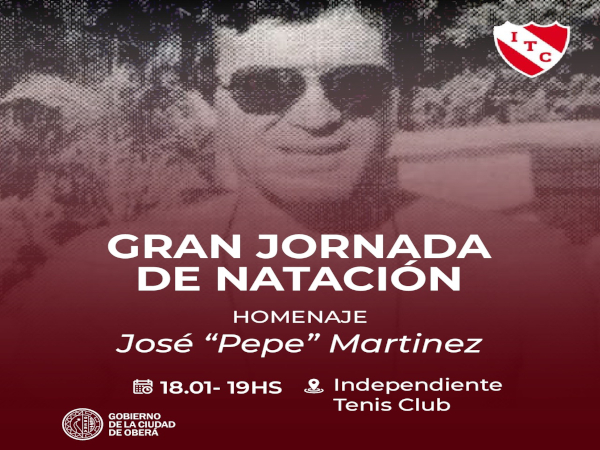 Homenaje a la trayectoria en natación a José «Pepe» Martínez