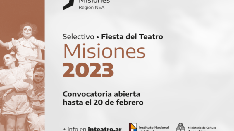 Comenzó la inscripción a la Fiesta Provincial del Teatro de Misiones 2023