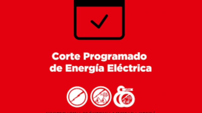 Informa la CELO sobre un corte programado de Energía Eléctrica