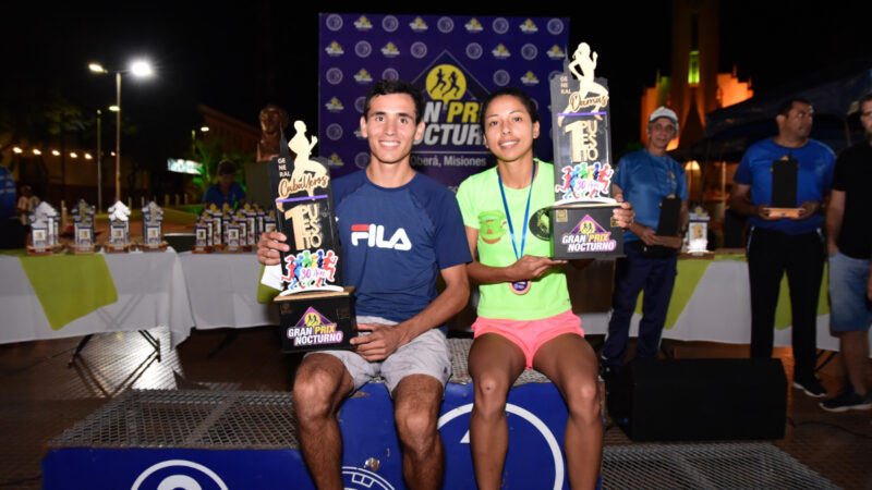 Agustín Da Silva y Rocío Maciel, los campeones del Gran Prix Nocturno